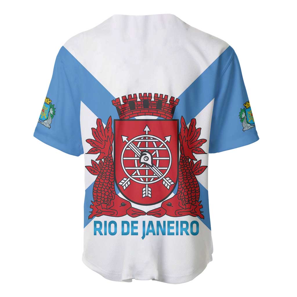 Rio de Janeiro Brazil Baseball Jersey Flag Style - Wonder Print Shop