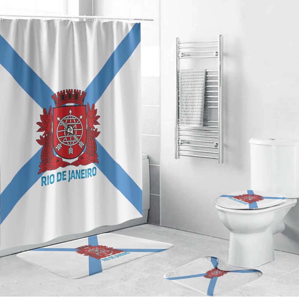 Rio de Janeiro Brazil Bathroom Set Flag Style - Wonder Print Shop