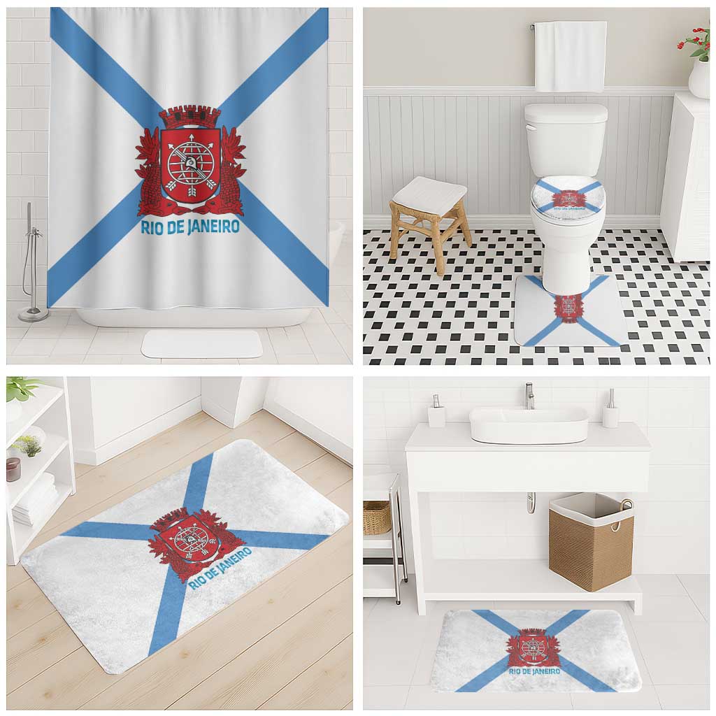Rio de Janeiro Brazil Bathroom Set Flag Style - Wonder Print Shop