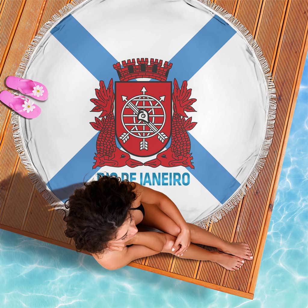 Rio de Janeiro Brazil Beach Blanket Flag Style - Wonder Print Shop