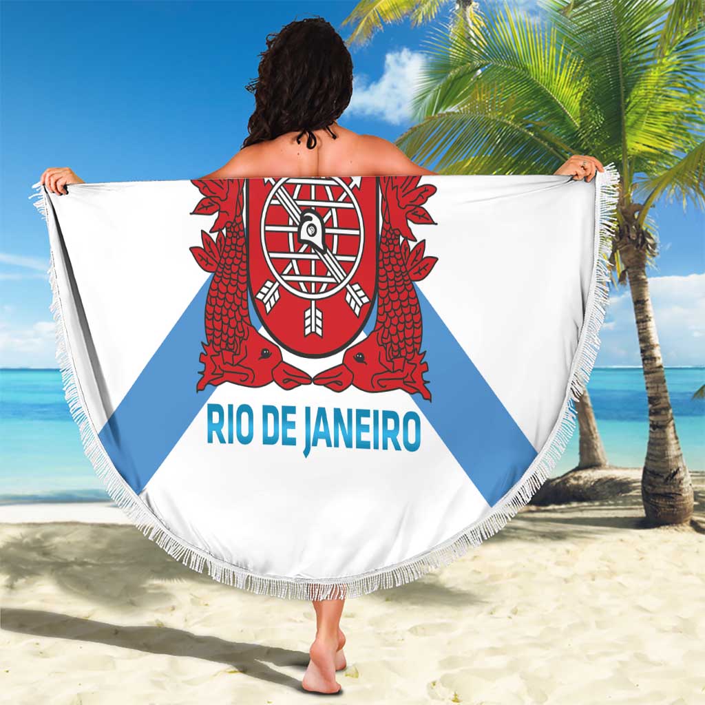 Rio de Janeiro Brazil Beach Blanket Flag Style - Wonder Print Shop
