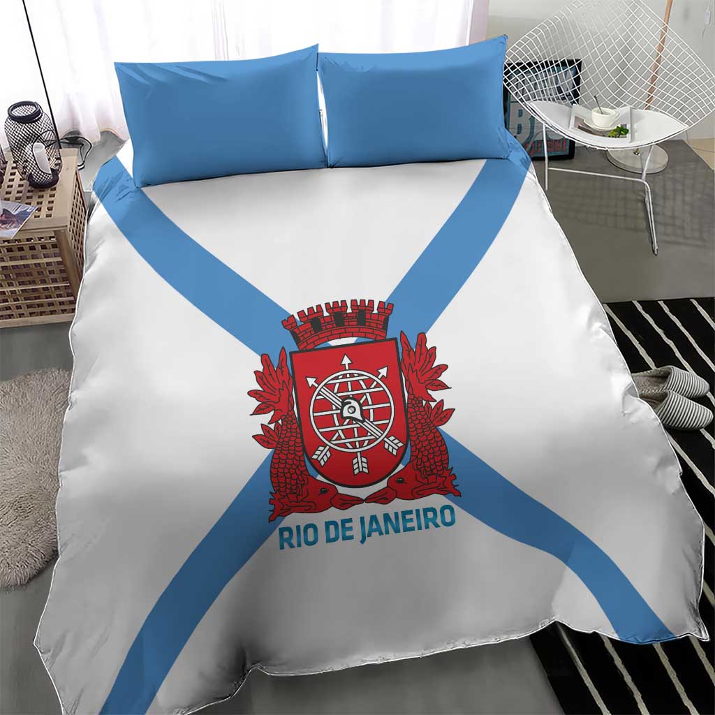 Rio de Janeiro Brazil Bedding Set Flag Style - Wonder Print Shop