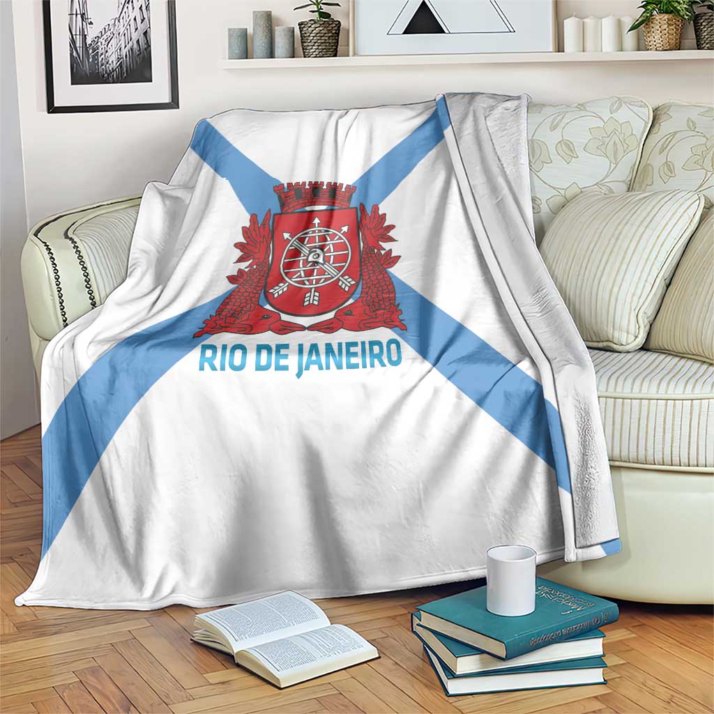 Rio de Janeiro Brazil Blanket Flag Style - Wonder Print Shop