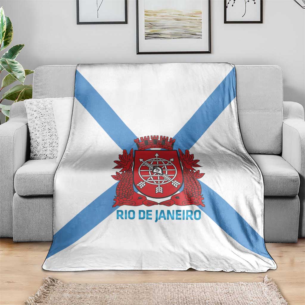Rio de Janeiro Brazil Blanket Flag Style - Wonder Print Shop