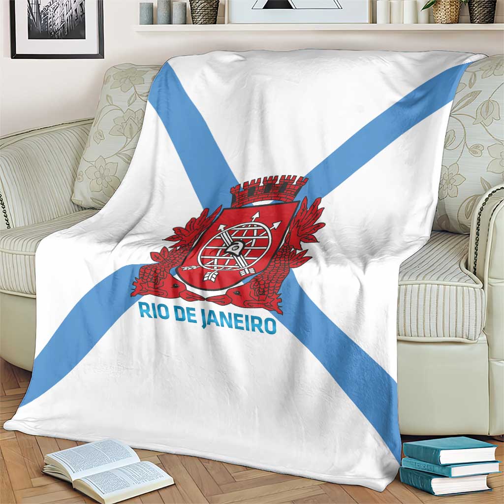 Rio de Janeiro Brazil Blanket Flag Style - Wonder Print Shop