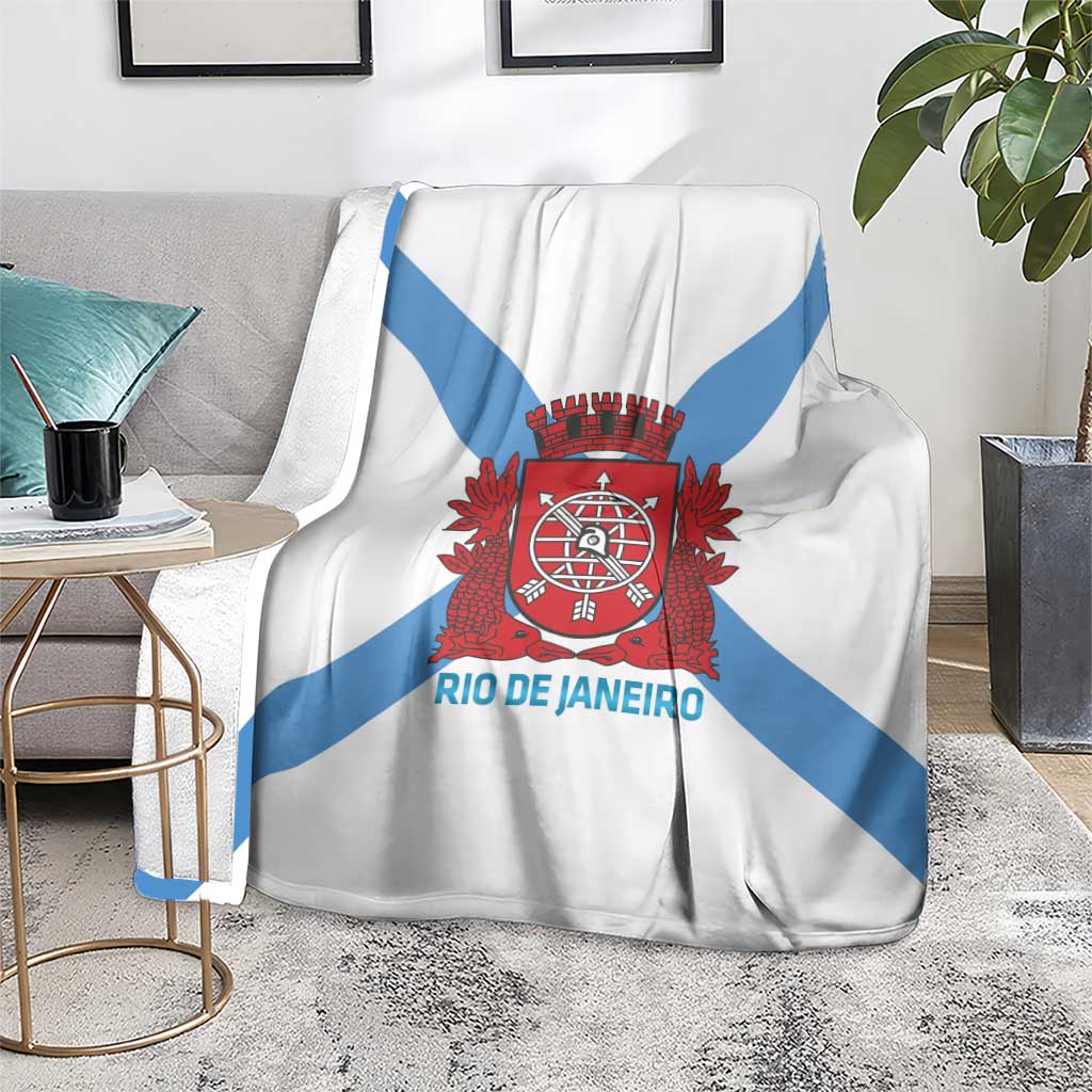 Rio de Janeiro Brazil Blanket Flag Style - Wonder Print Shop