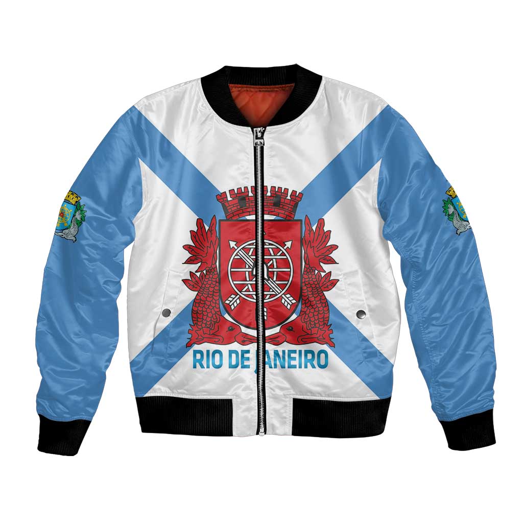 Rio de Janeiro Brazil Bomber Jacket Flag Style - Wonder Print Shop
