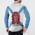 Rio de Janeiro Brazil Button Sweatshirt Flag Style - Wonder Print Shop