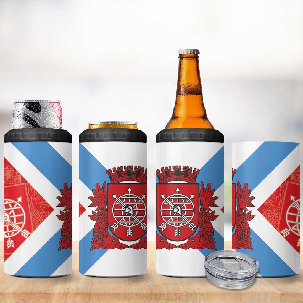 Rio de Janeiro Brazil 4 in 1 Can Cooler Tumbler Flag Style - Wonder Print Shop