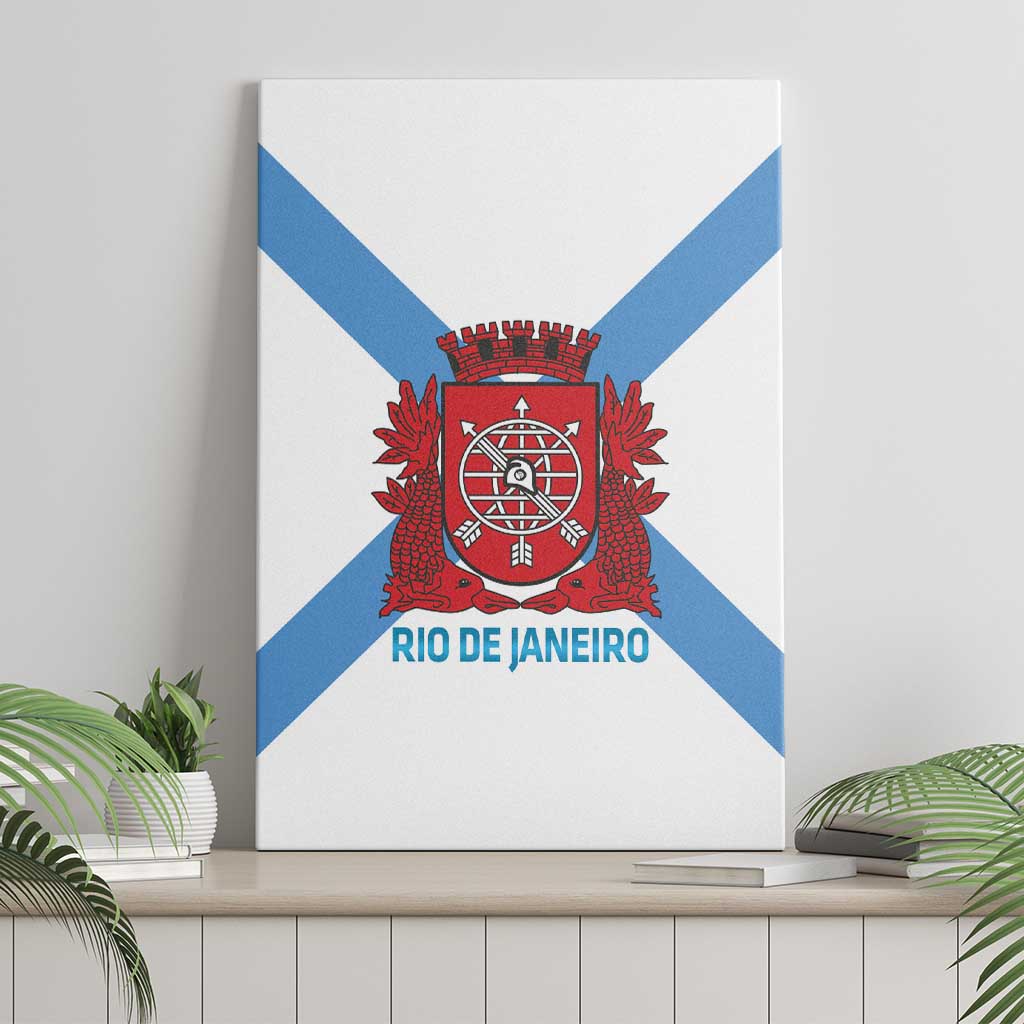 Rio de Janeiro Brazil Canvas Wall Art Flag Style - Wonder Print Shop