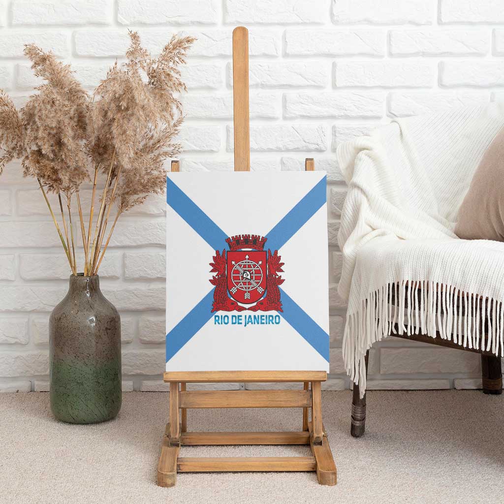 Rio de Janeiro Brazil Canvas Wall Art Flag Style - Wonder Print Shop