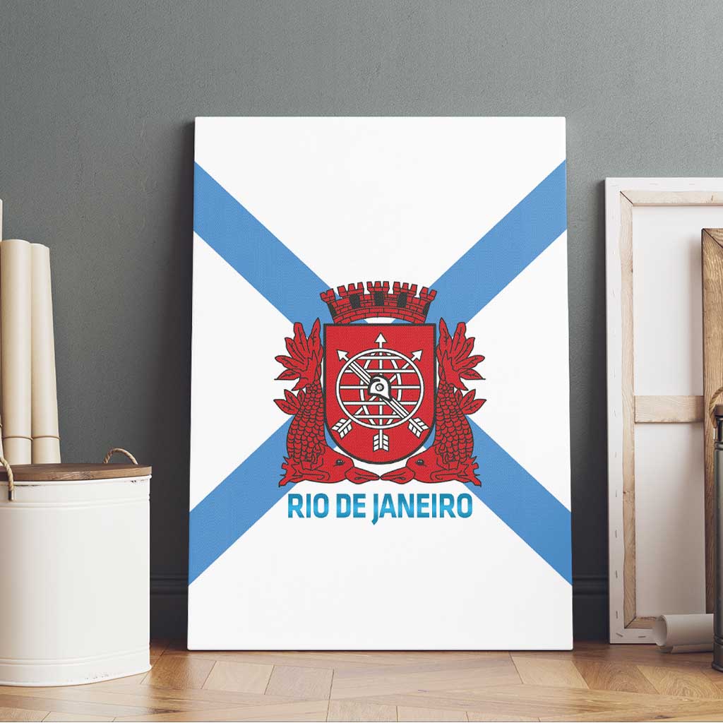 Rio de Janeiro Brazil Canvas Wall Art Flag Style - Wonder Print Shop