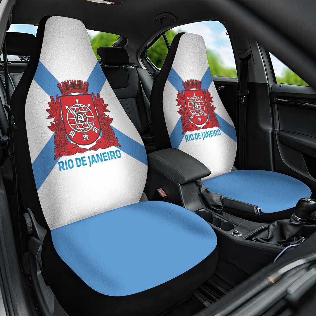 Rio de Janeiro Brazil Car Seat Cover Flag Style - Wonder Print Shop