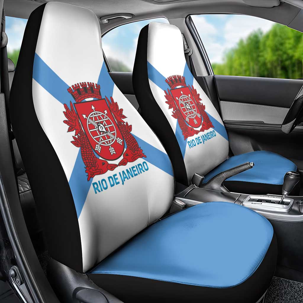 Rio de Janeiro Brazil Car Seat Cover Flag Style - Wonder Print Shop