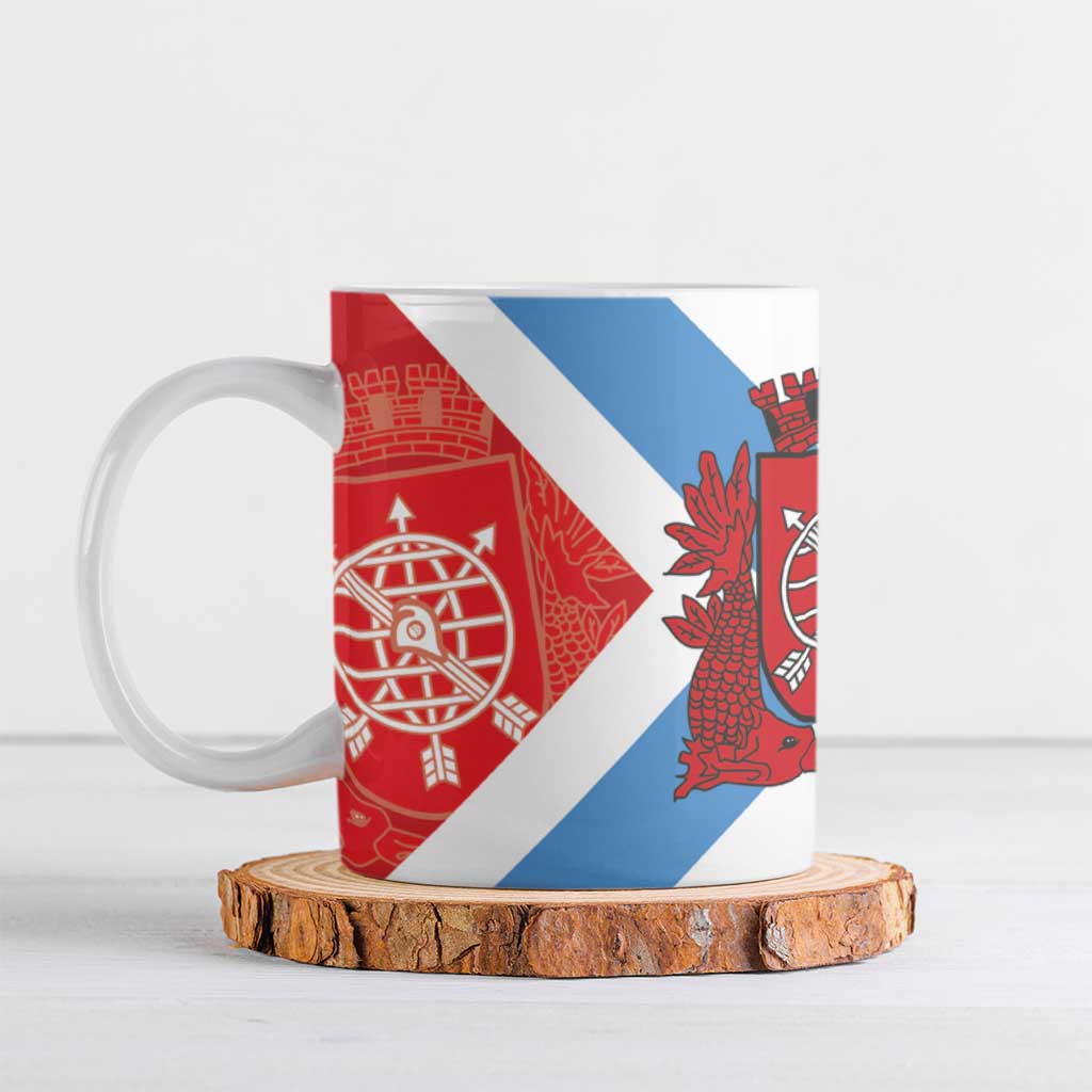 Rio de Janeiro Brazil Ceramic Mug Flag Style - Wonder Print Shop