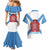 Rio de Janeiro Brazil Couples Matching Mermaid Dress and Hawaiian Shirt Flag Style - Wonder Print Shop
