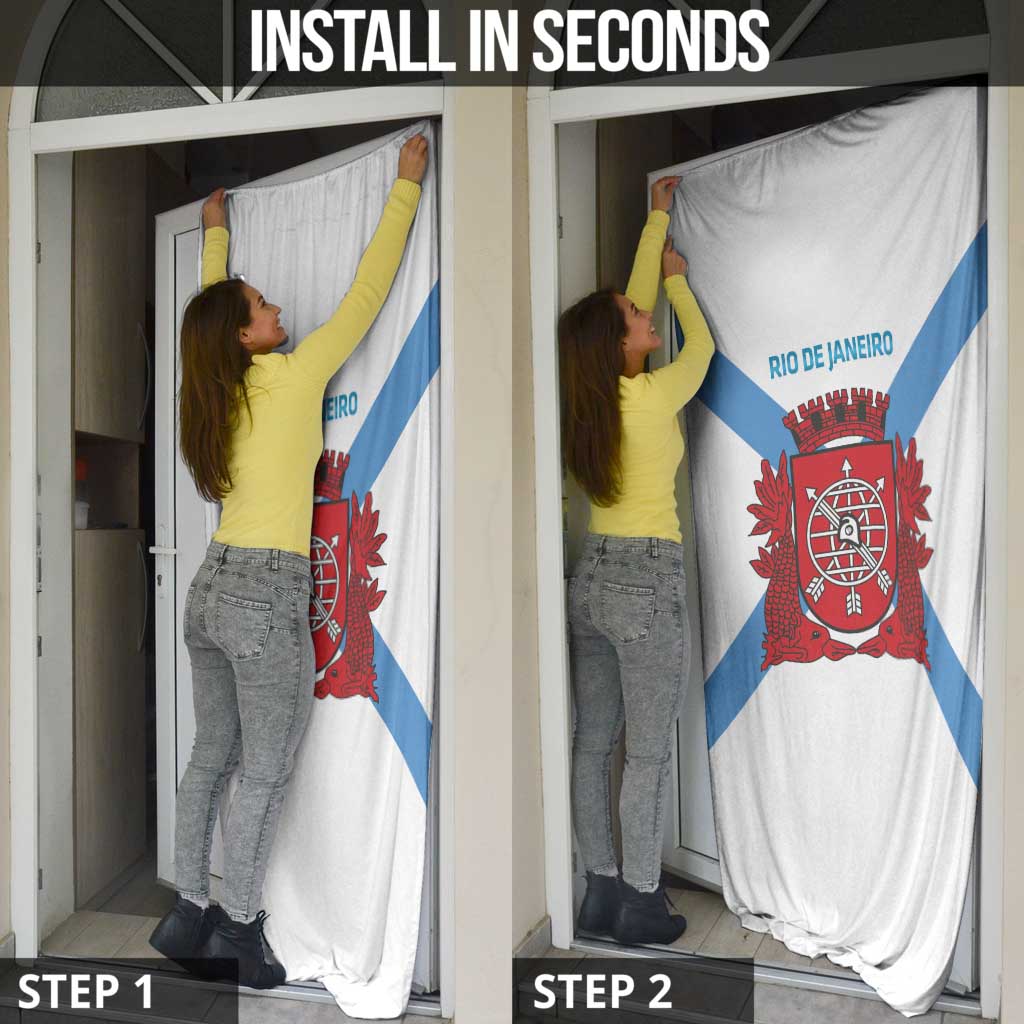 Rio de Janeiro Brazil Door Cover Flag Style - Wonder Print Shop