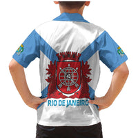 Rio de Janeiro Brazil Family Matching Mermaid Dress and Hawaiian Shirt Flag Style - Wonder Print Shop