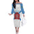 Rio de Janeiro Brazil Family Matching Off The Shoulder Long Sleeve Dress and Hawaiian Shirt Flag Style - Wonder Print Shop