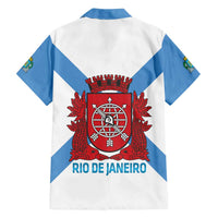 Rio de Janeiro Brazil Family Matching Off Shoulder Maxi Dress and Hawaiian Shirt Flag Style - Wonder Print Shop