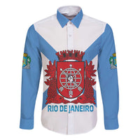 Rio de Janeiro Brazil Family Matching Off Shoulder Short Dress and Hawaiian Shirt Flag Style - Wonder Print Shop