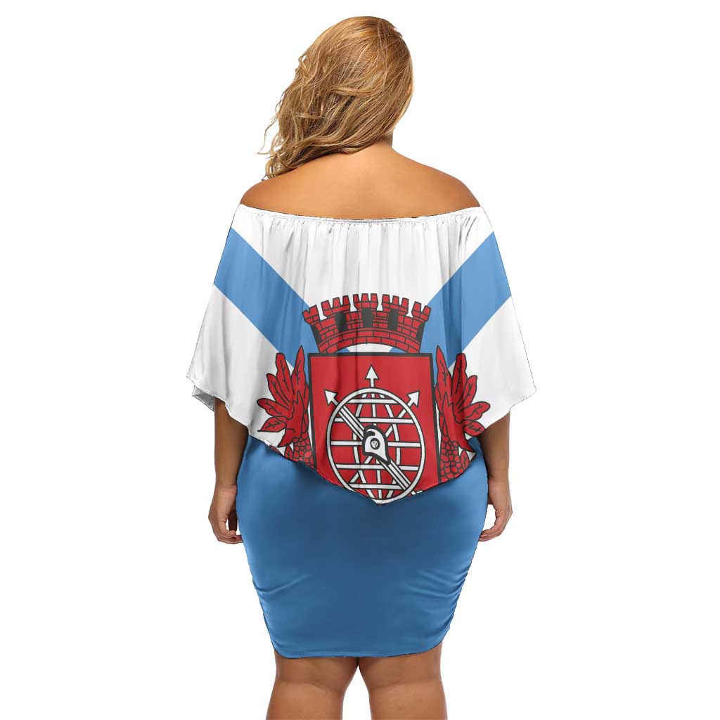 Rio de Janeiro Brazil Family Matching Off Shoulder Short Dress and Hawaiian Shirt Flag Style - Wonder Print Shop