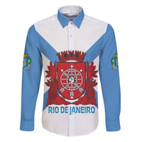 Rio de Janeiro Brazil Family Matching Puletasi and Hawaiian Shirt Flag Style - Wonder Print Shop