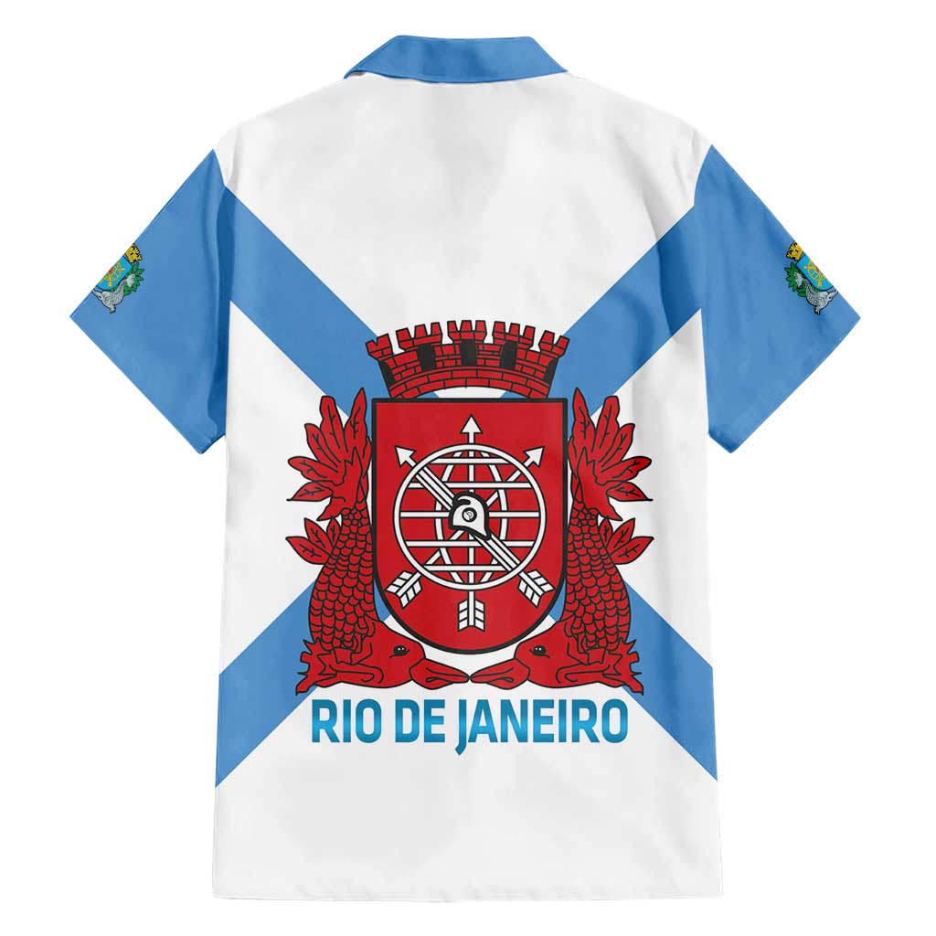 Rio de Janeiro Brazil Family Matching Short Sleeve Bodycon Dress and Hawaiian Shirt Flag Style - Wonder Print Shop