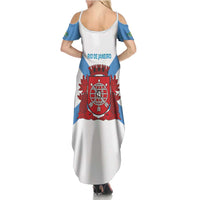 Rio de Janeiro Brazil Family Matching Summer Maxi Dress and Hawaiian Shirt Flag Style - Wonder Print Shop