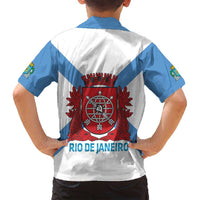 Rio de Janeiro Brazil Family Matching Tank Maxi Dress and Hawaiian Shirt Flag Style - Wonder Print Shop