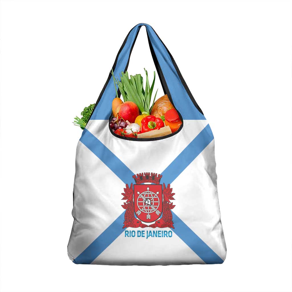 Rio de Janeiro Brazil Grocery Bag Flag Style - Wonder Print Shop