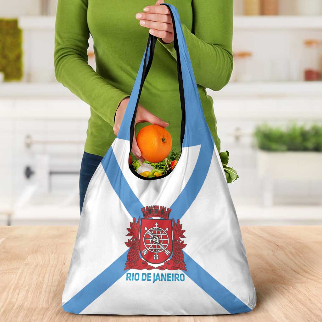 Rio de Janeiro Brazil Grocery Bag Flag Style - Wonder Print Shop