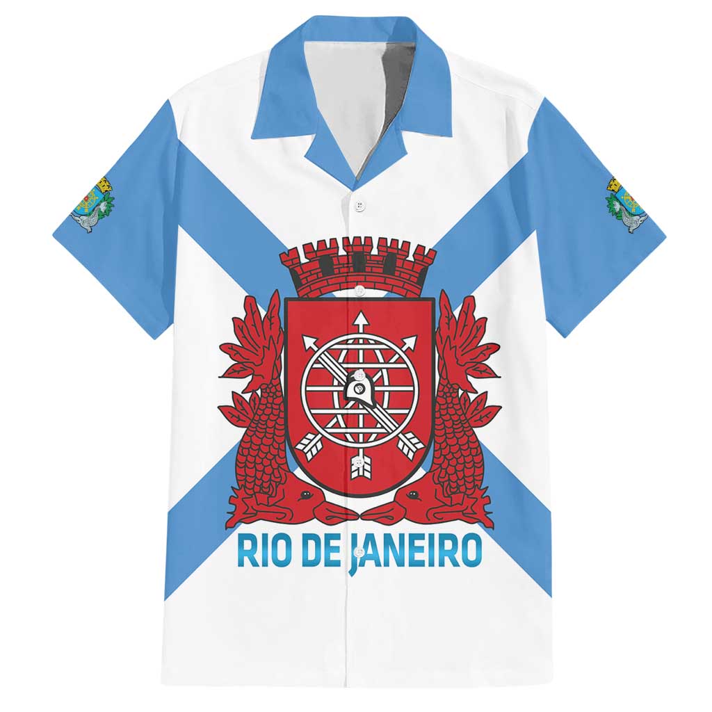 Rio de Janeiro Brazil Hawaiian Shirt Flag Style - Wonder Print Shop