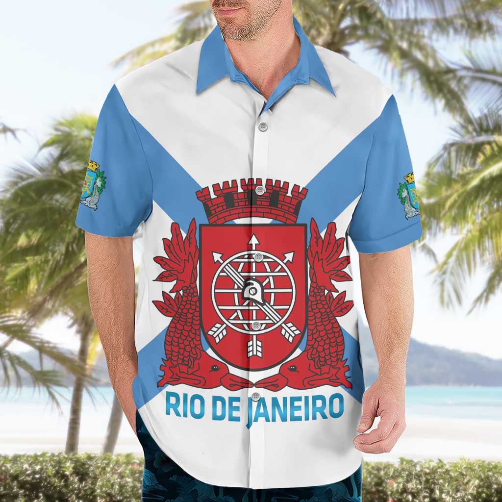 Rio de Janeiro Brazil Hawaiian Shirt Flag Style - Wonder Print Shop