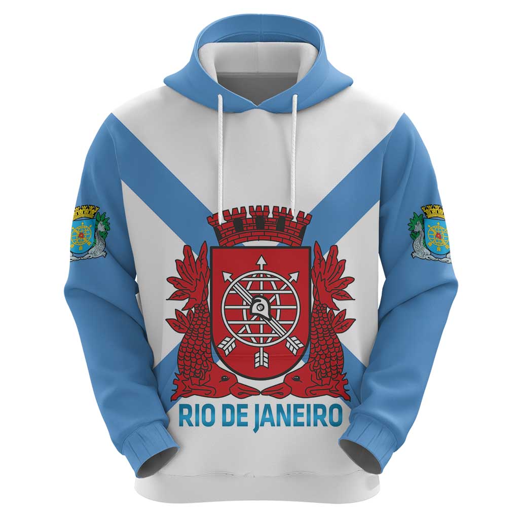 Rio de Janeiro Brazil Hoodie Flag Style - Wonder Print Shop