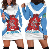 Rio de Janeiro Brazil Hoodie Dress Flag Style - Wonder Print Shop