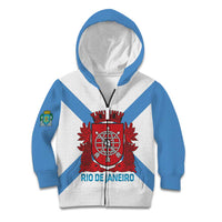 Rio de Janeiro Brazil Kid Hoodie Flag Style - Wonder Print Shop