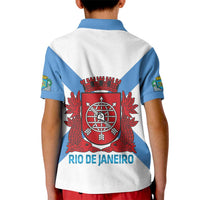 Rio de Janeiro Brazil Kid Polo Shirt Flag Style - Wonder Print Shop