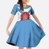 Rio de Janeiro Brazil Kid Short Sleeve Dress Flag Style - Wonder Print Shop