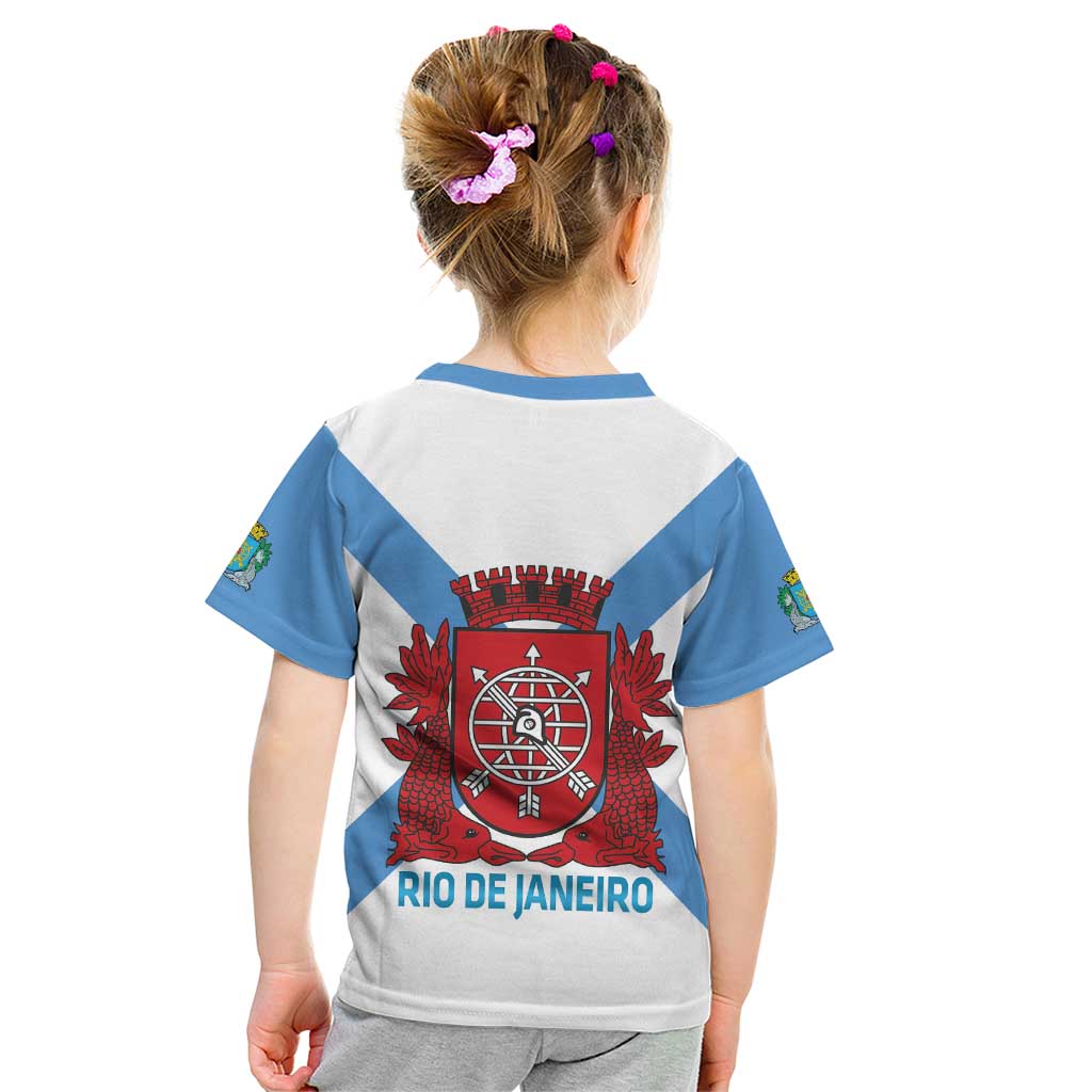 Rio de Janeiro Brazil Kid T Shirt Flag Style - Wonder Print Shop