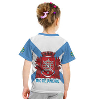 Rio de Janeiro Brazil Kid T Shirt Flag Style - Wonder Print Shop