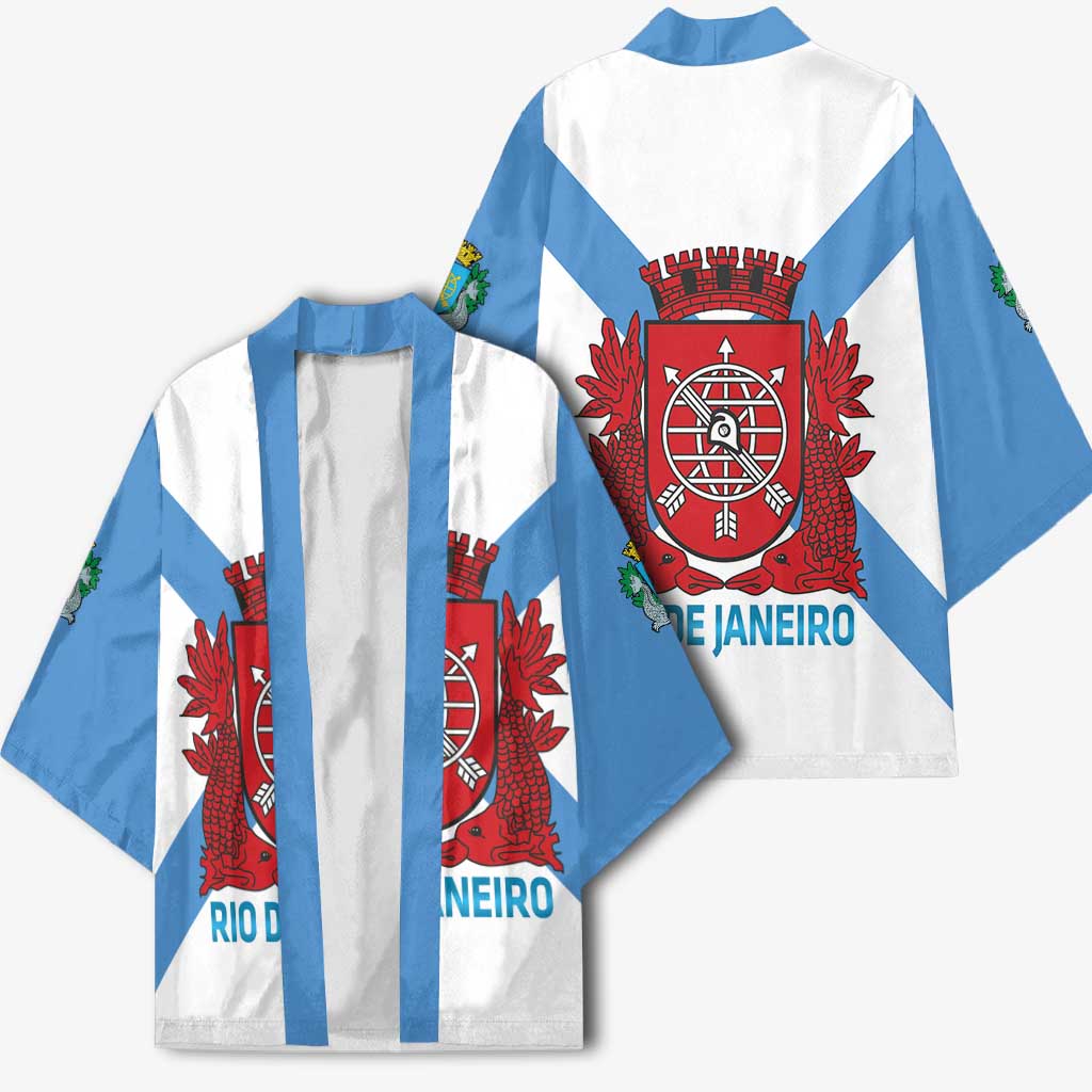 Rio de Janeiro Brazil Kimono Flag Style - Wonder Print Shop
