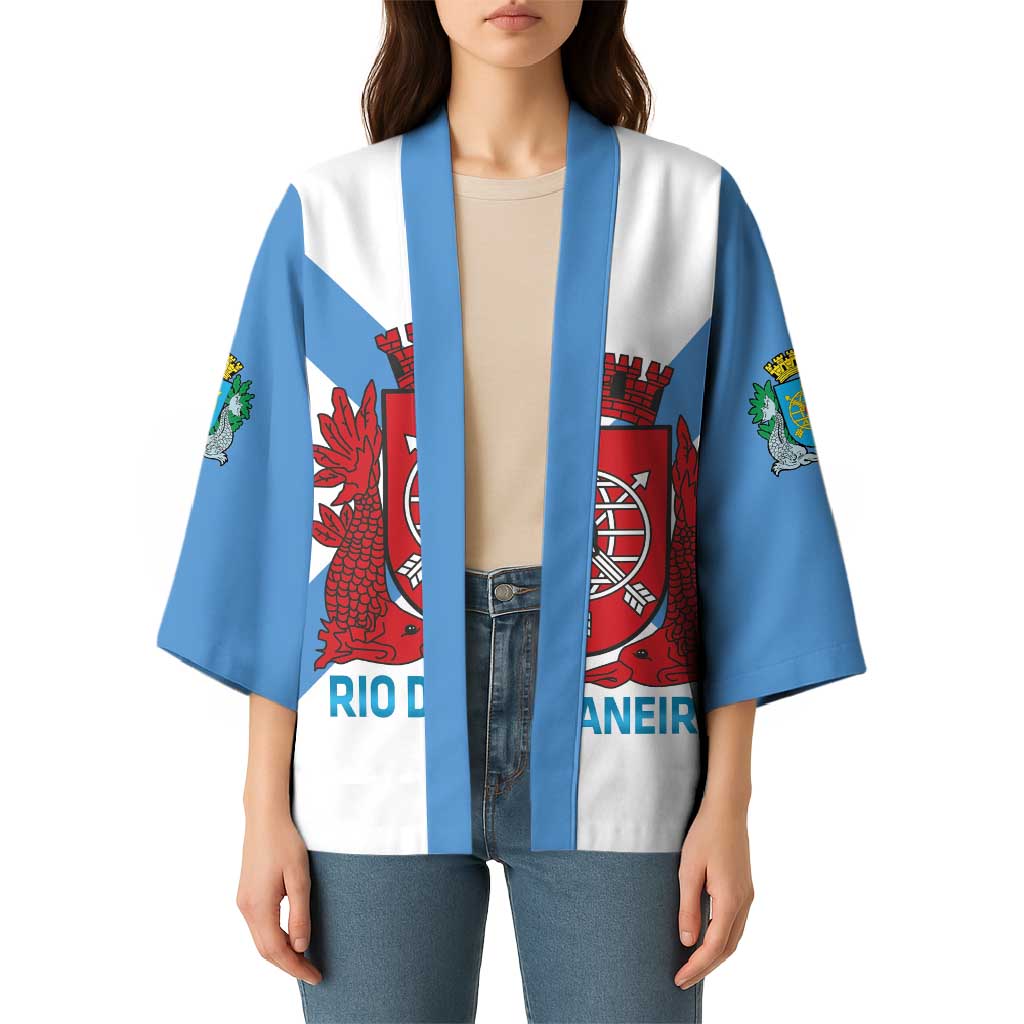 Rio de Janeiro Brazil Kimono Flag Style - Wonder Print Shop