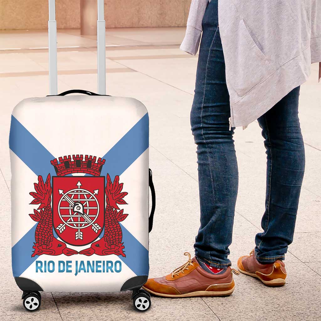 Rio de Janeiro Brazil Luggage Cover Flag Style - Wonder Print Shop