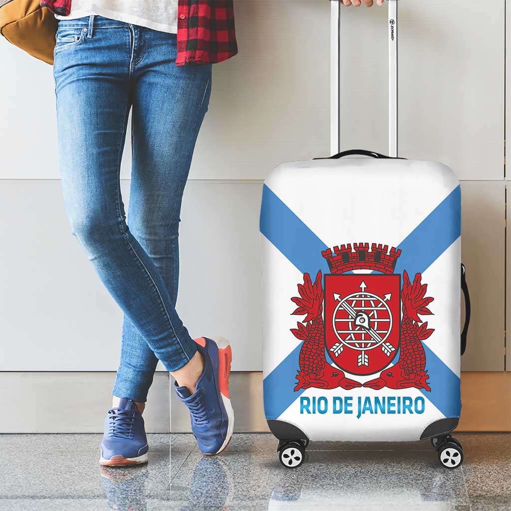 Rio de Janeiro Brazil Luggage Cover Flag Style - Wonder Print Shop