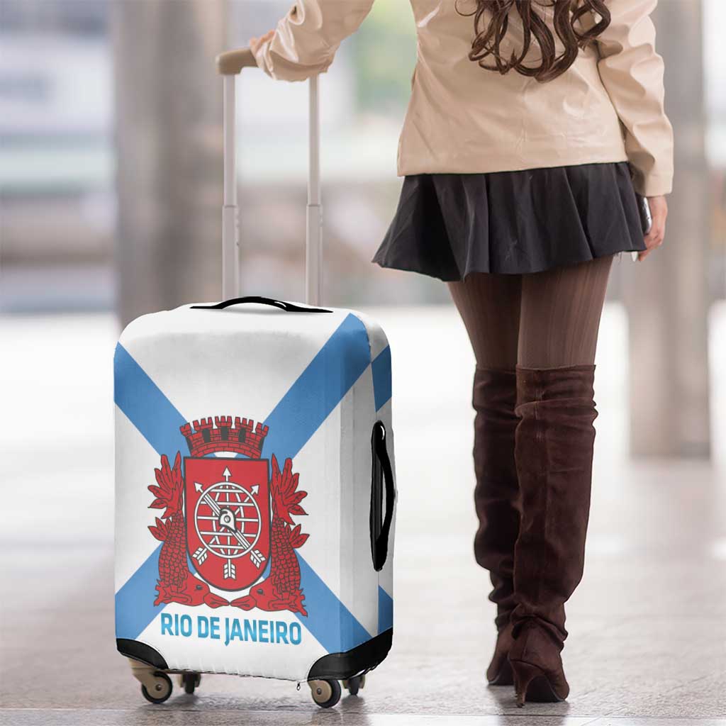 Rio de Janeiro Brazil Luggage Cover Flag Style - Wonder Print Shop