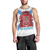 Rio de Janeiro Brazil Men Tank Top Flag Style - Wonder Print Shop