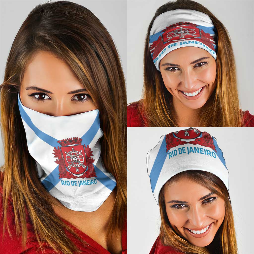 Rio de Janeiro Brazil Neck Gaiter Flag Style - Wonder Print Shop
