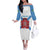 Rio de Janeiro Brazil Off The Shoulder Long Sleeve Dress Flag Style - Wonder Print Shop