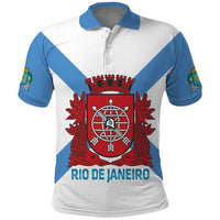 Rio de Janeiro Brazil Polo Shirt Flag Style - Wonder Print Shop